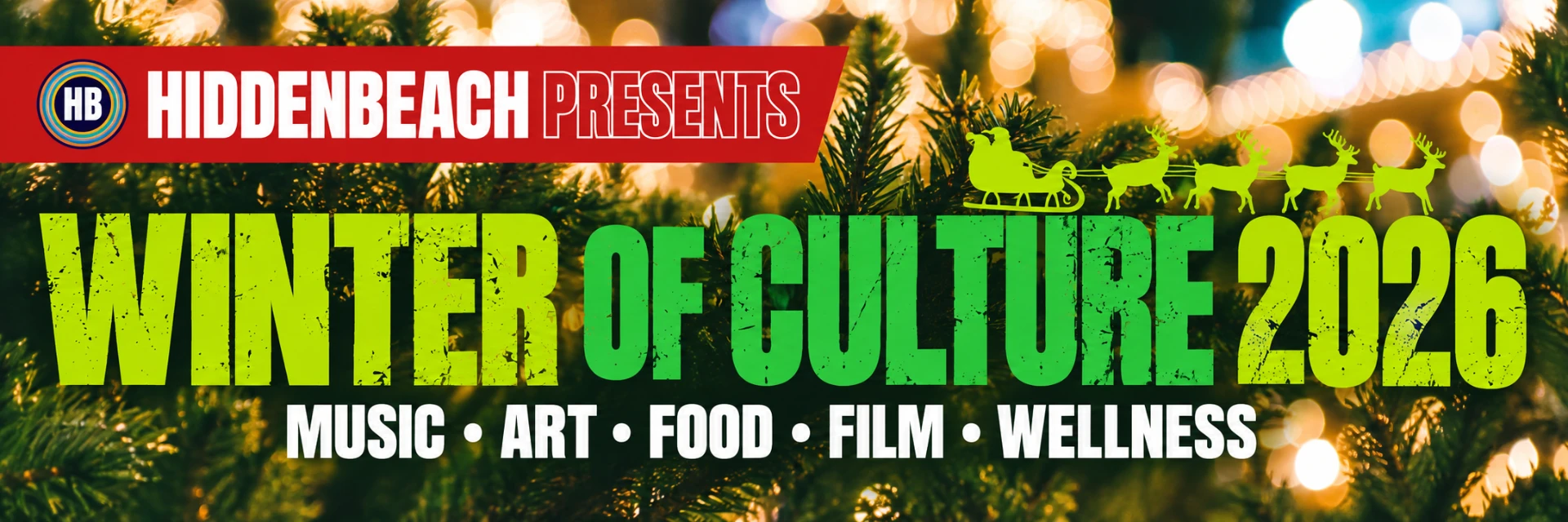 Hidden Beach presents Winter of Culture 2026 — music, art, food, film, wellness