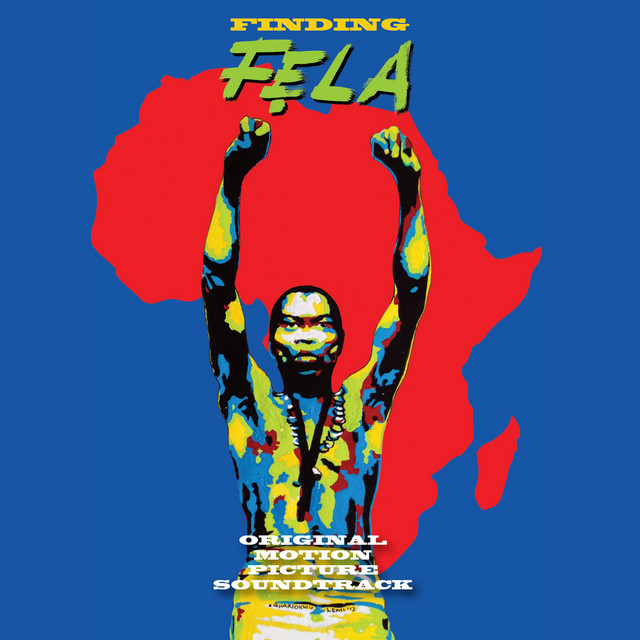 Finding Fela artwork — Fela Kuti in front of Africa