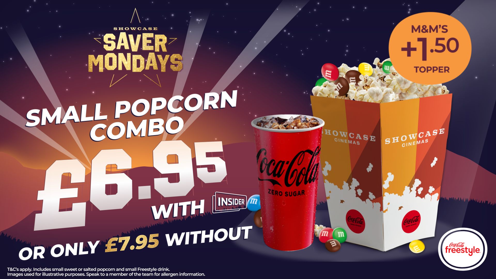 Saver Mondays Popcorn Combo! (picture: Showcase Cinema de Lux Bluewater)