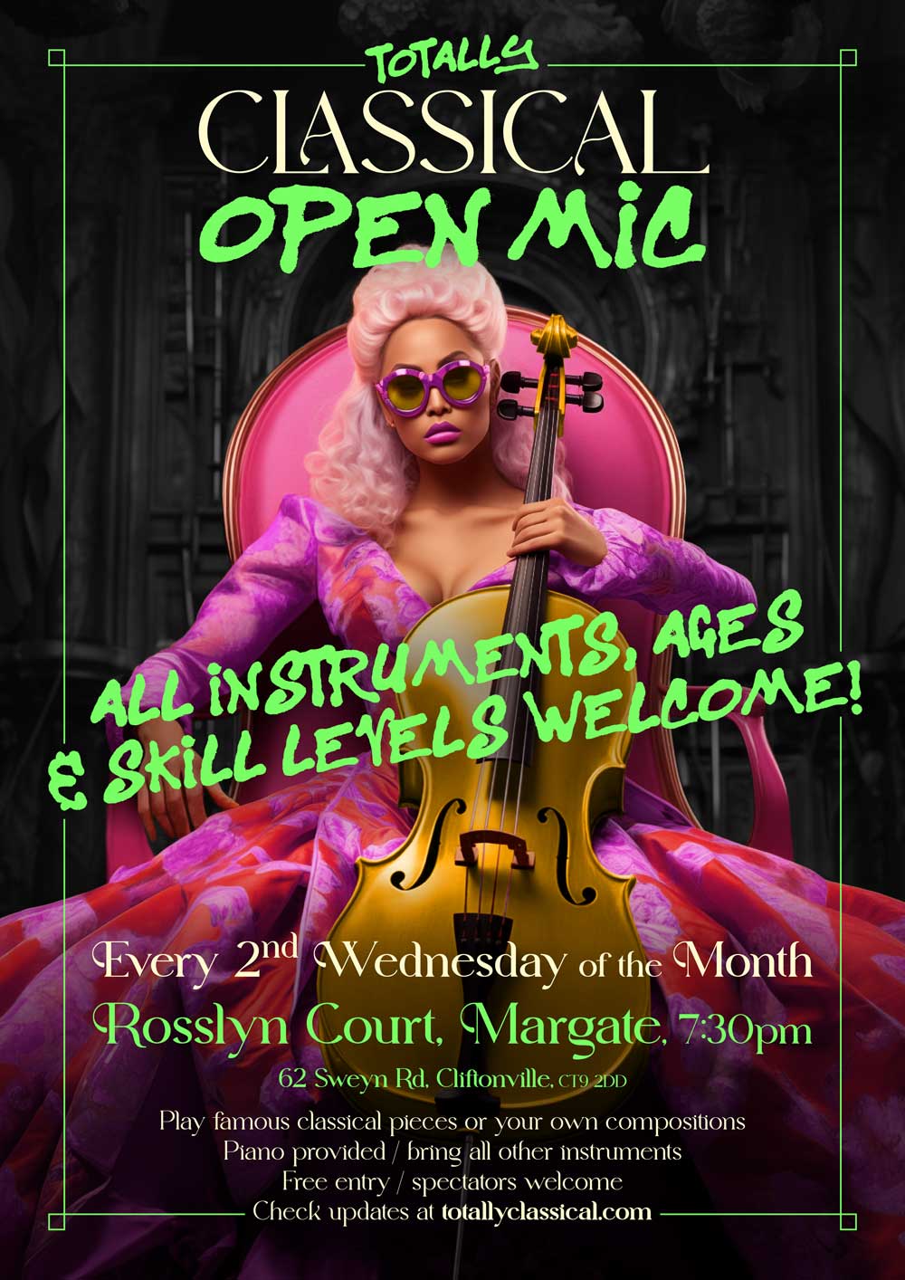 Totally Classical Music Open Mic (picture: Rosslyn Court)