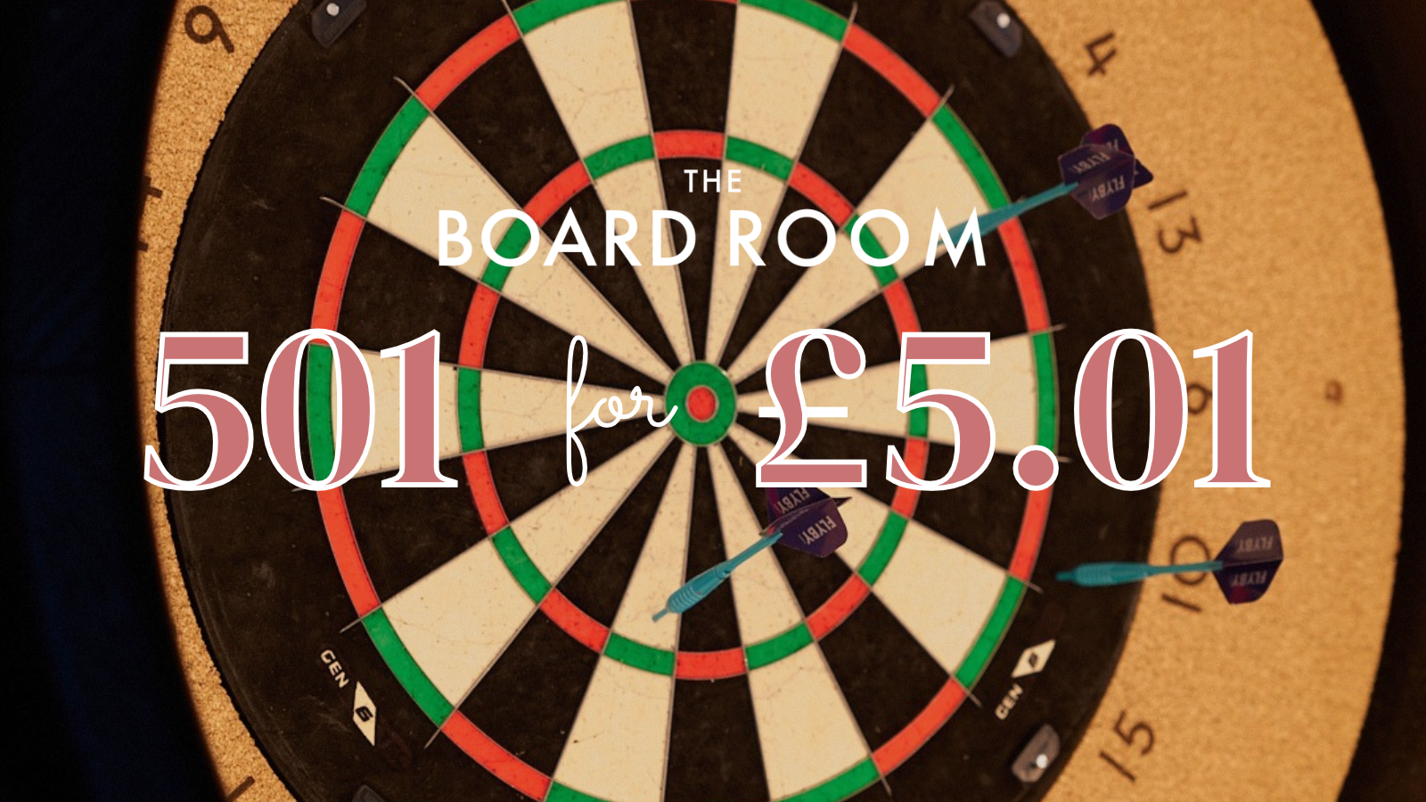 501 Darts for £5.01 (picture: Folkestone Harbour Arm)