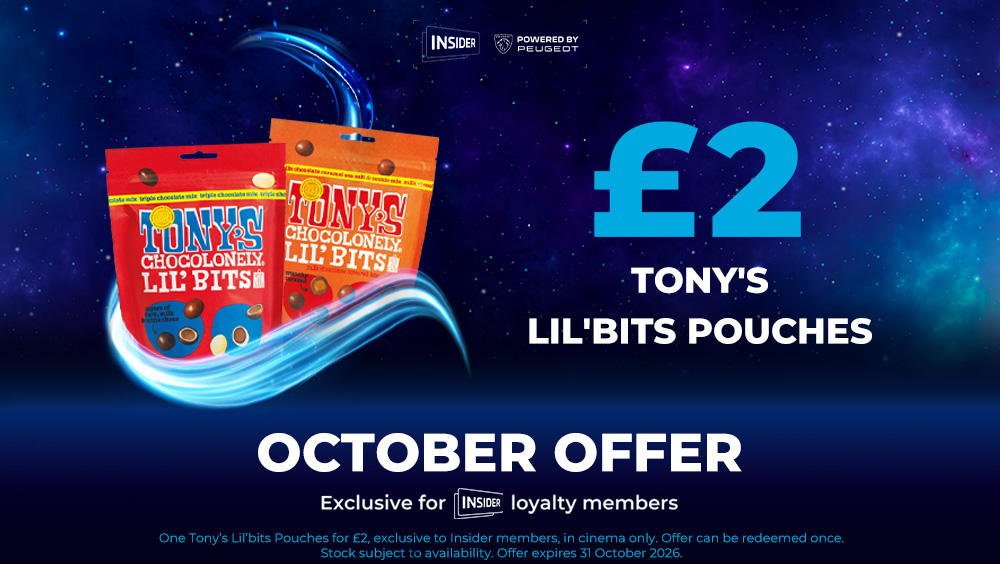 £2 Tony's chocolate lil' bits pouch for Insiders (picture: Showcase Cinema de Lux Bluewater)