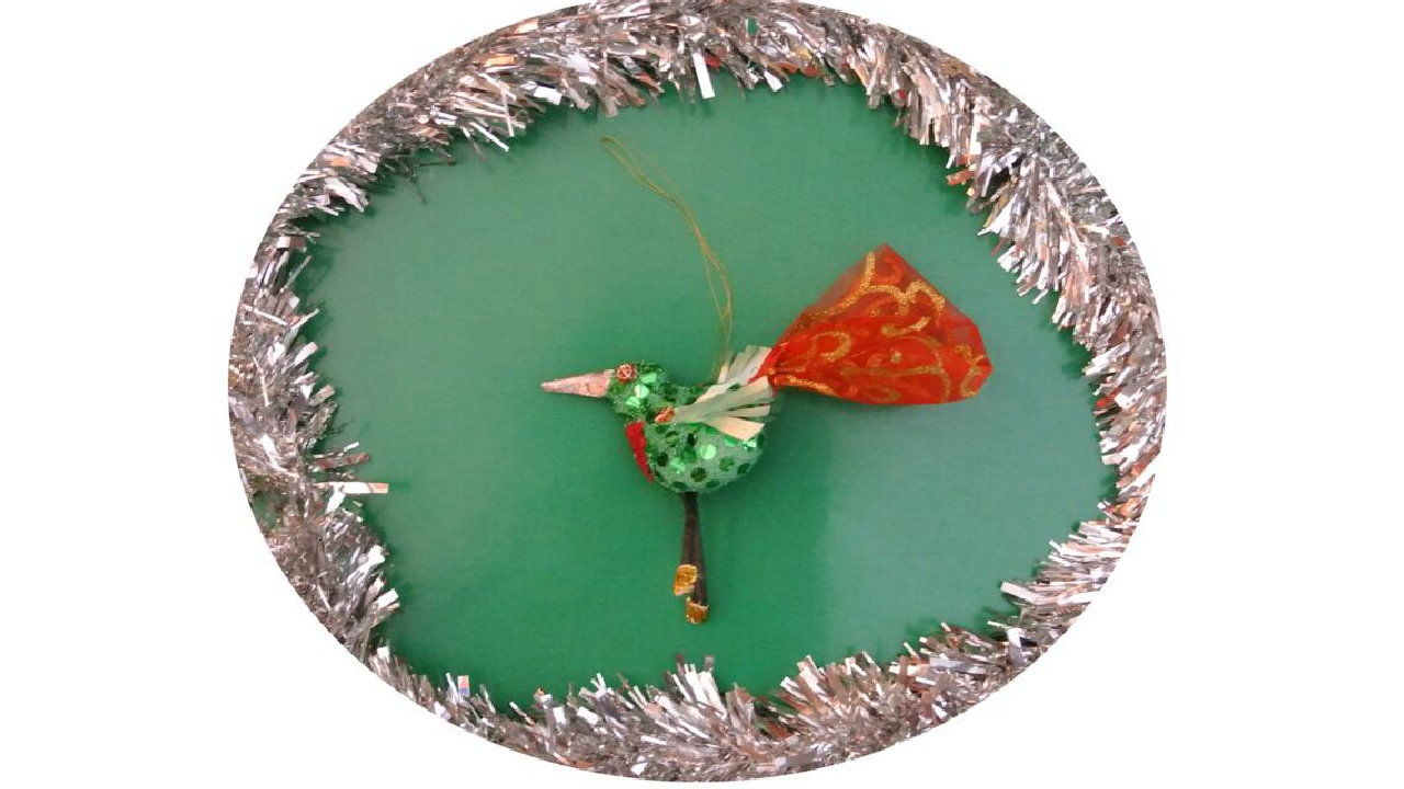 Decorative birds Christmas workshop with ARTeStart (picture: The Horsebridge Arts Centre)