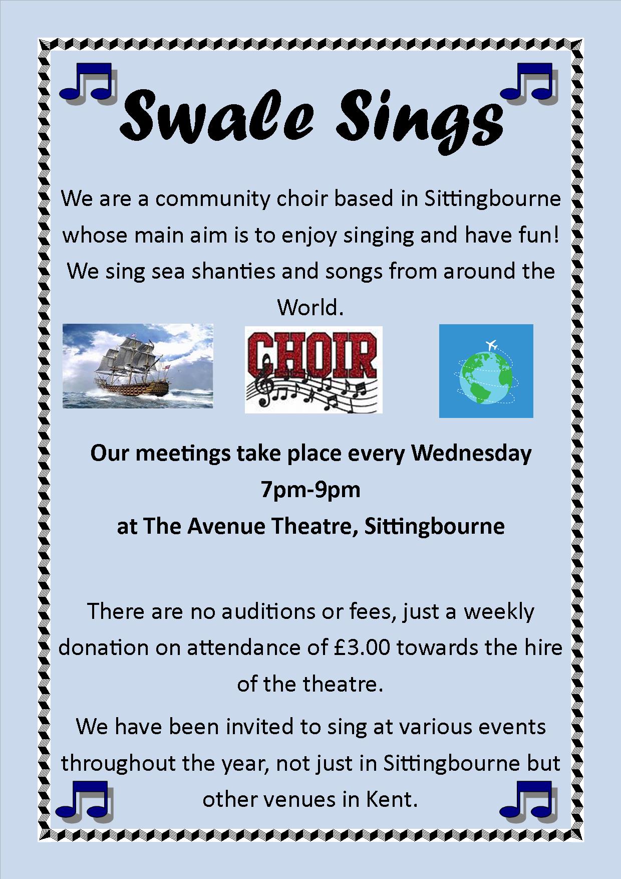 SWALE SINGS (picture: The Avenue Theatre)