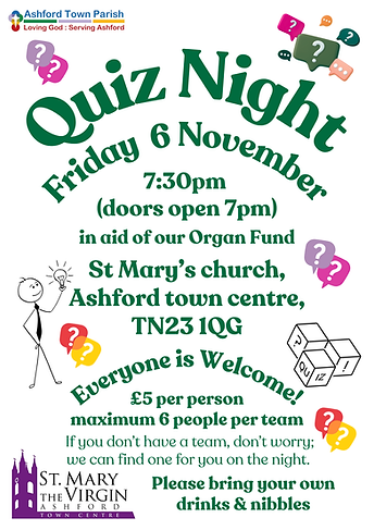 Quiz Night (picture: St Mary the Virgin Church, Ashford)