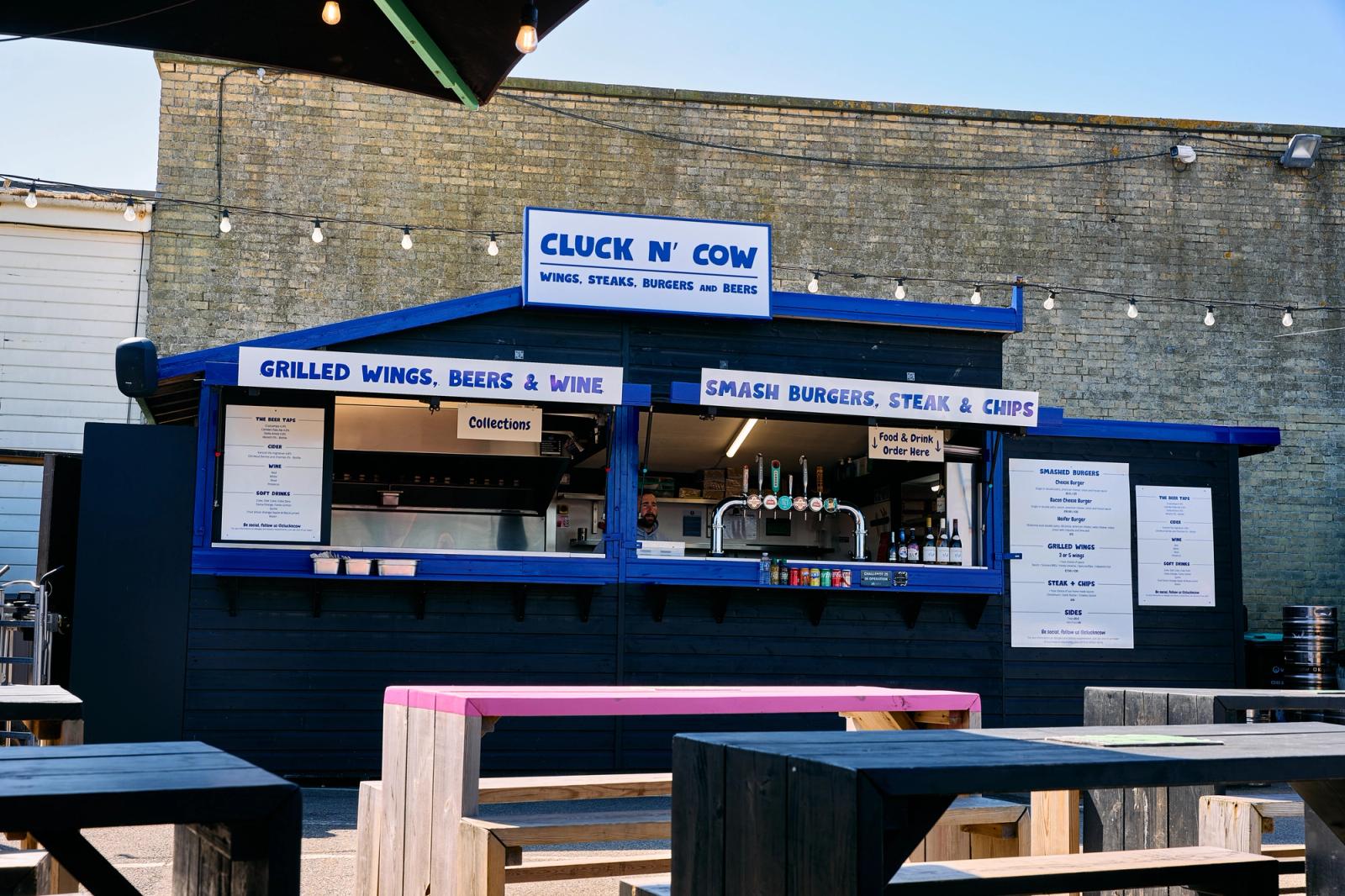 Cluck and Cow (picture: Folkestone Harbour Arm)