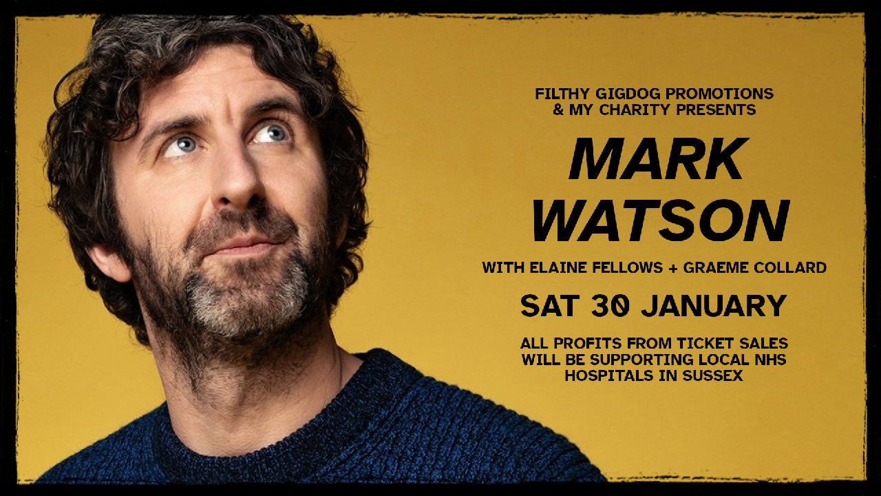 Mark Watson with Elaine Fellows + Graeme Collard (picture: The Old Market)