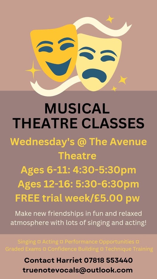 Children’s Musical Theatre Classes (picture: The Avenue Theatre)