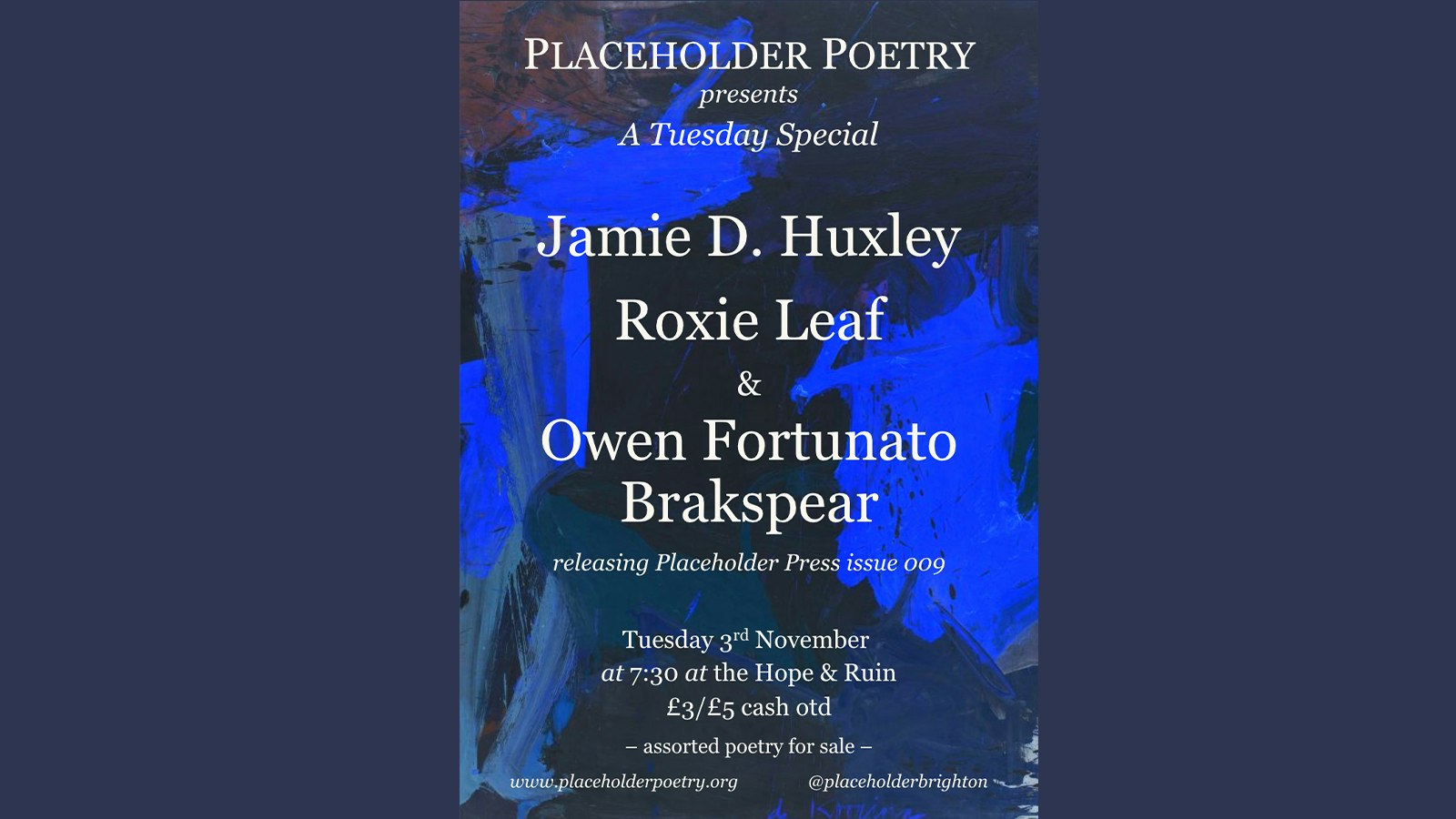 Placeholder – Poetry Night (picture: The Hope & Ruin)
