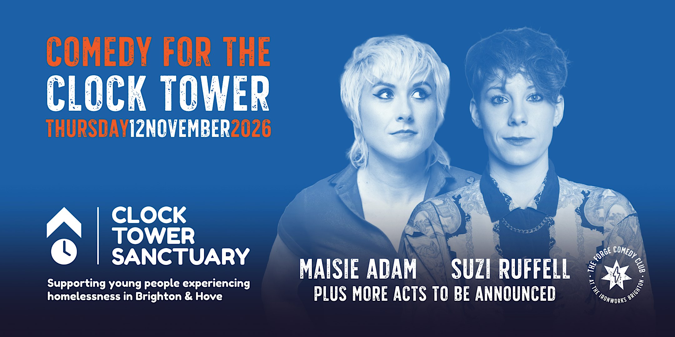 Comedy for the Clock Tower (picture: The Forge Comedy Club)