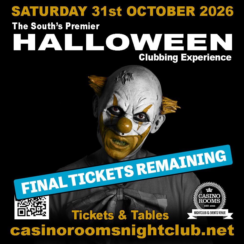 Halloween 2026 (picture: The Casino Rooms Nightclub & Events Venue)