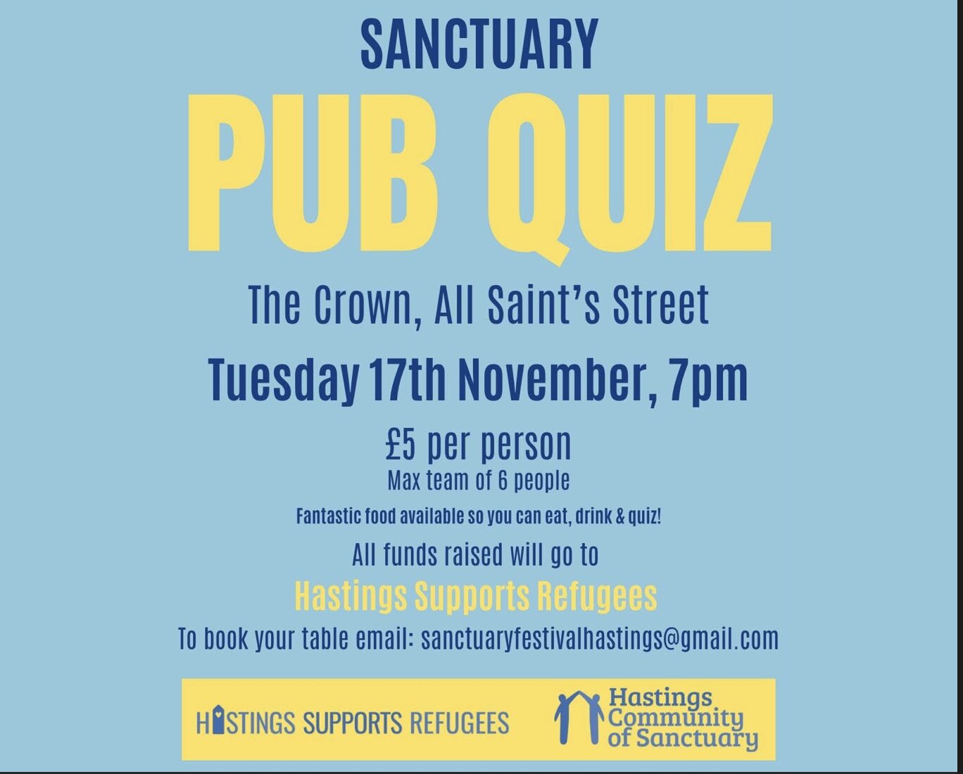 Sanctuary Pub Quiz (picture: The Crown)