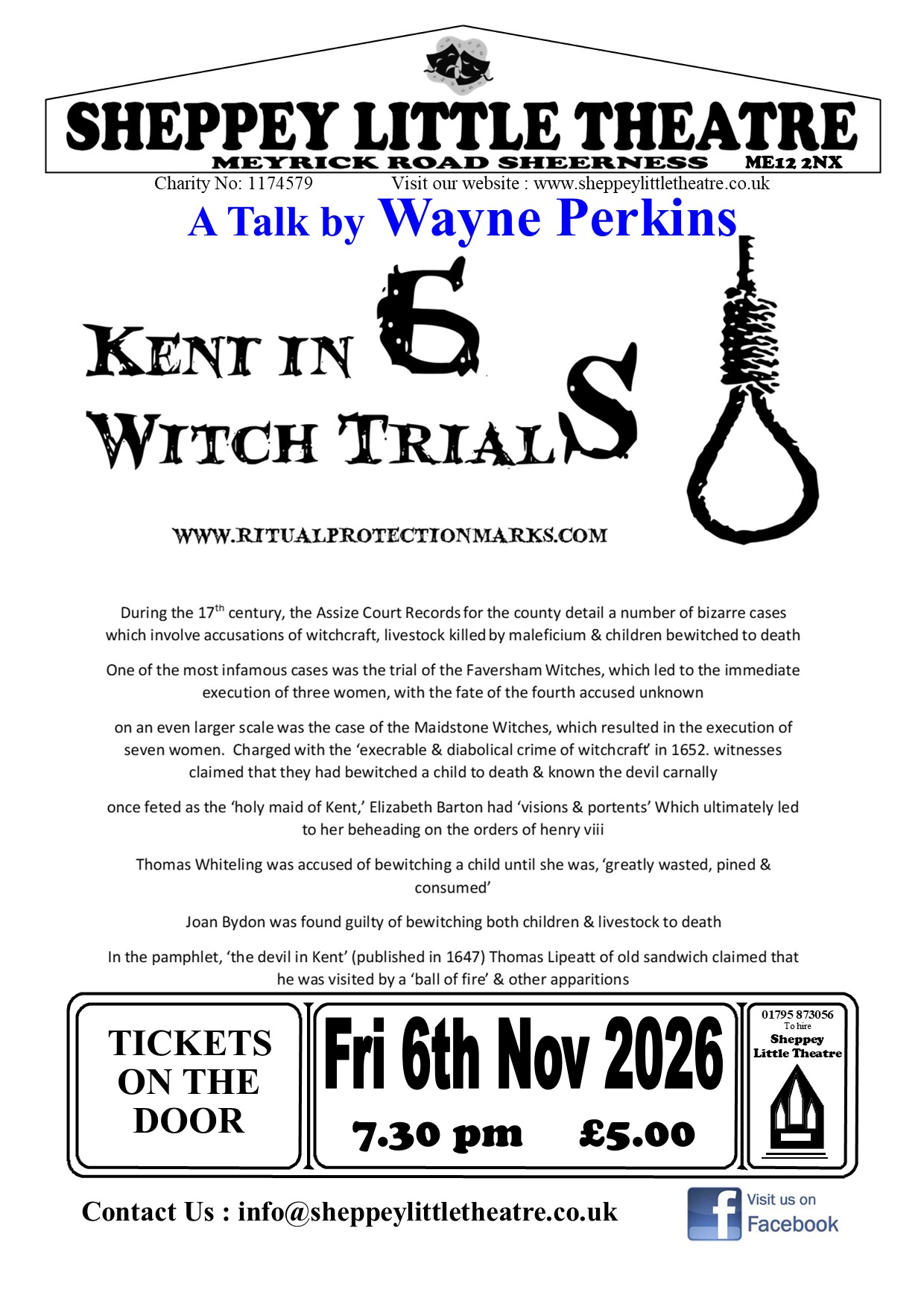 Kent in 6 Witch Trials (picture: Sheppey Little Theatre)