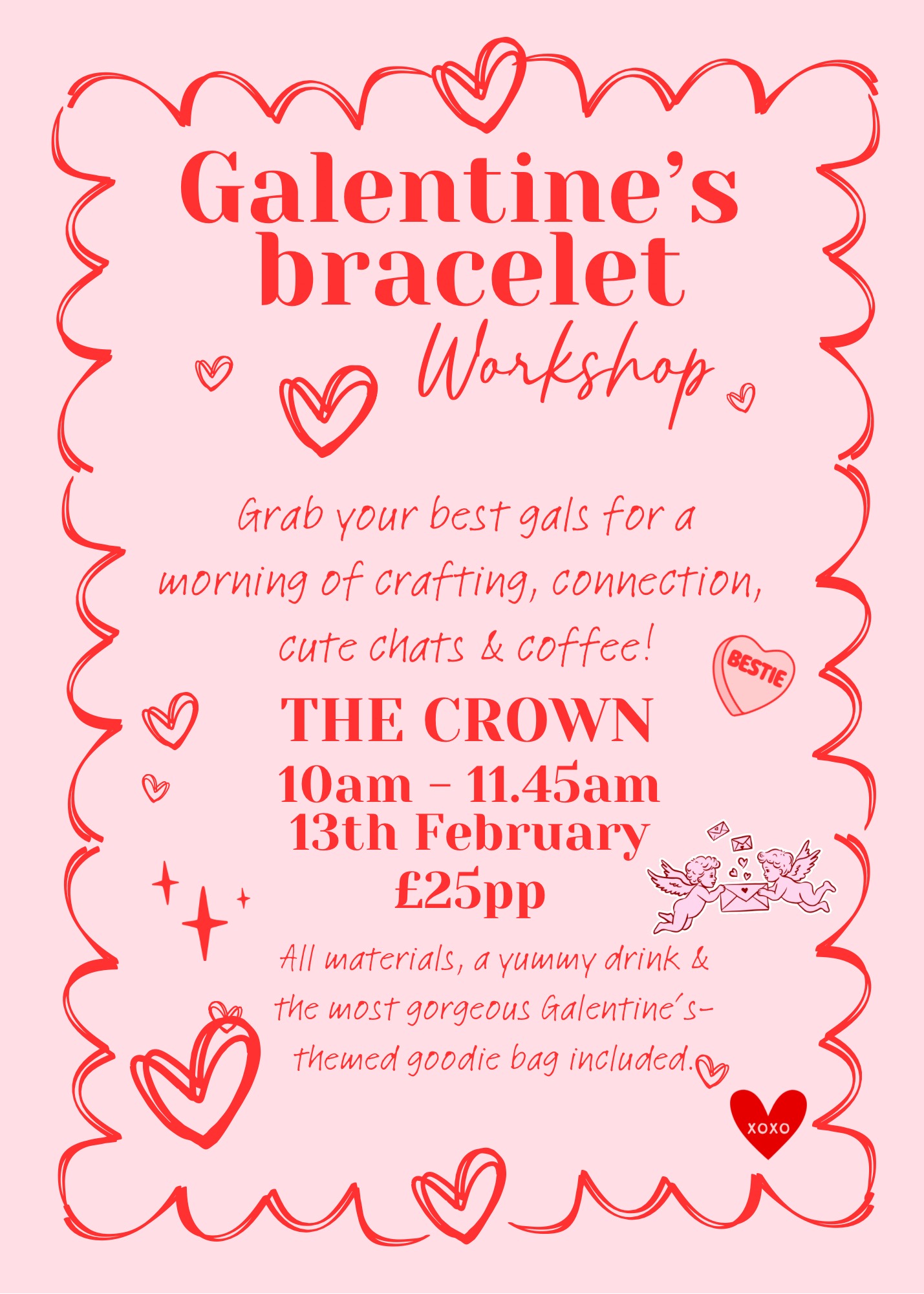 Galentine’s Bracelet Workshop (picture: The Crown)