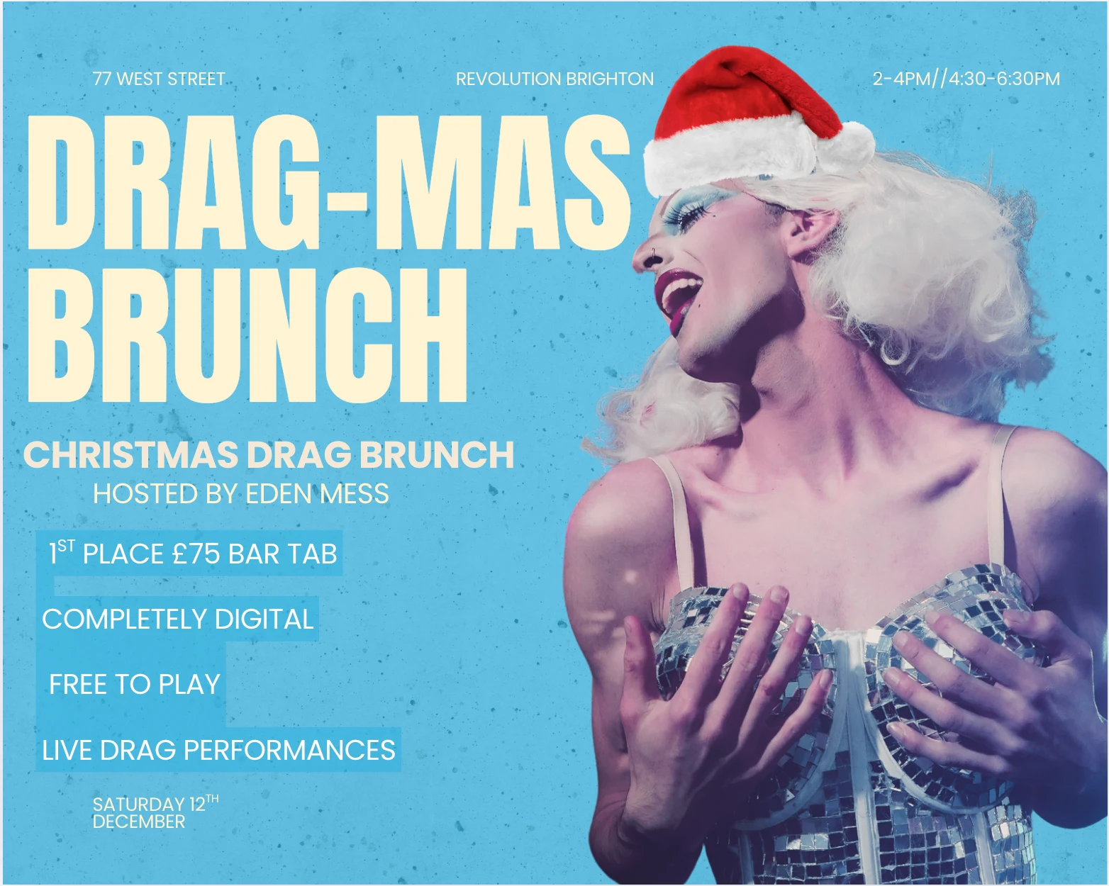 Big Festive Drag Brunch (picture: Revolution Brighton)