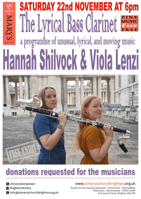 Hannah Shilvock & Viola Lenzi (picture: St. Mary's Church Kemp Town Brighton)