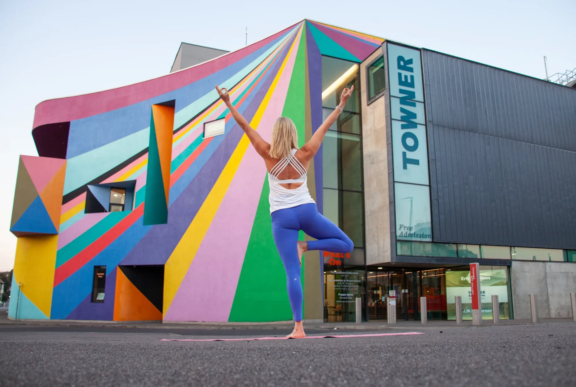 Yoga in the Gallery (picture: Towner Eastbourne)