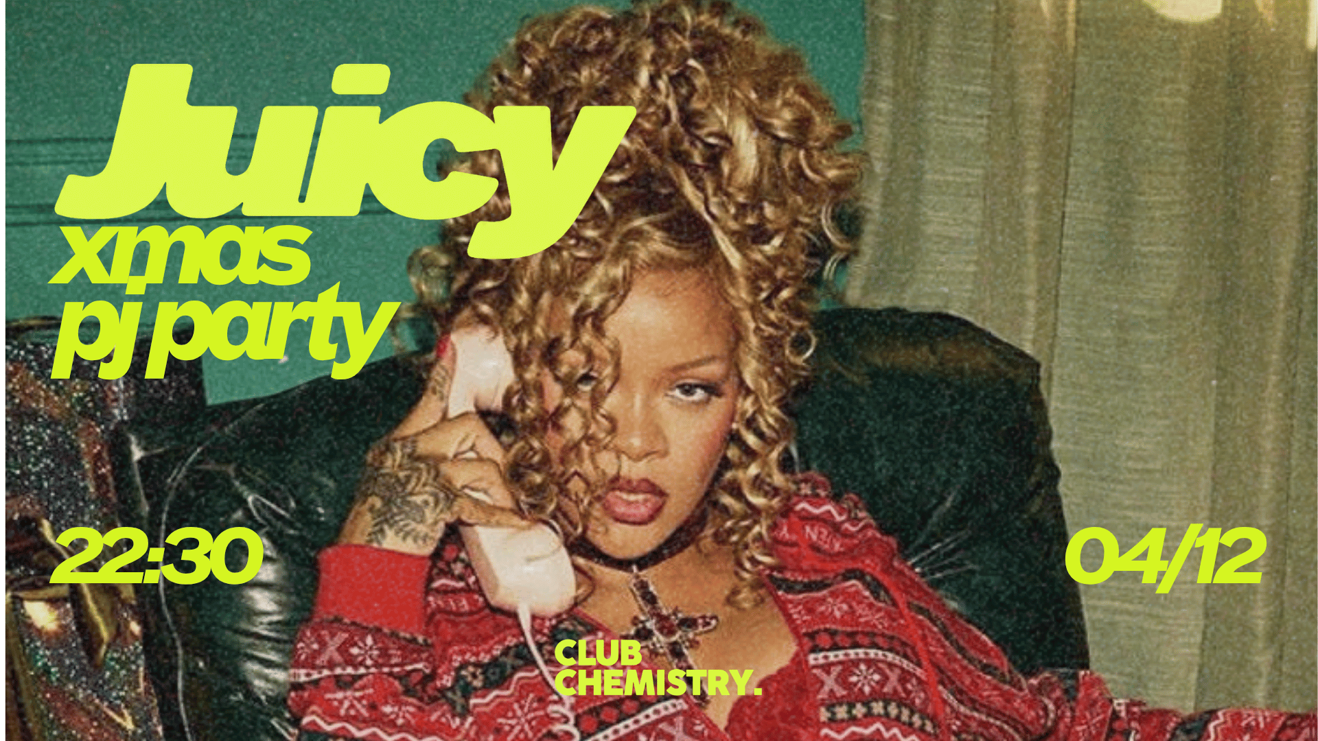 CHRISTMAS PJ PARTY | £2.50 DRINKS ALL NIGHT (picture: Club Chemistry)