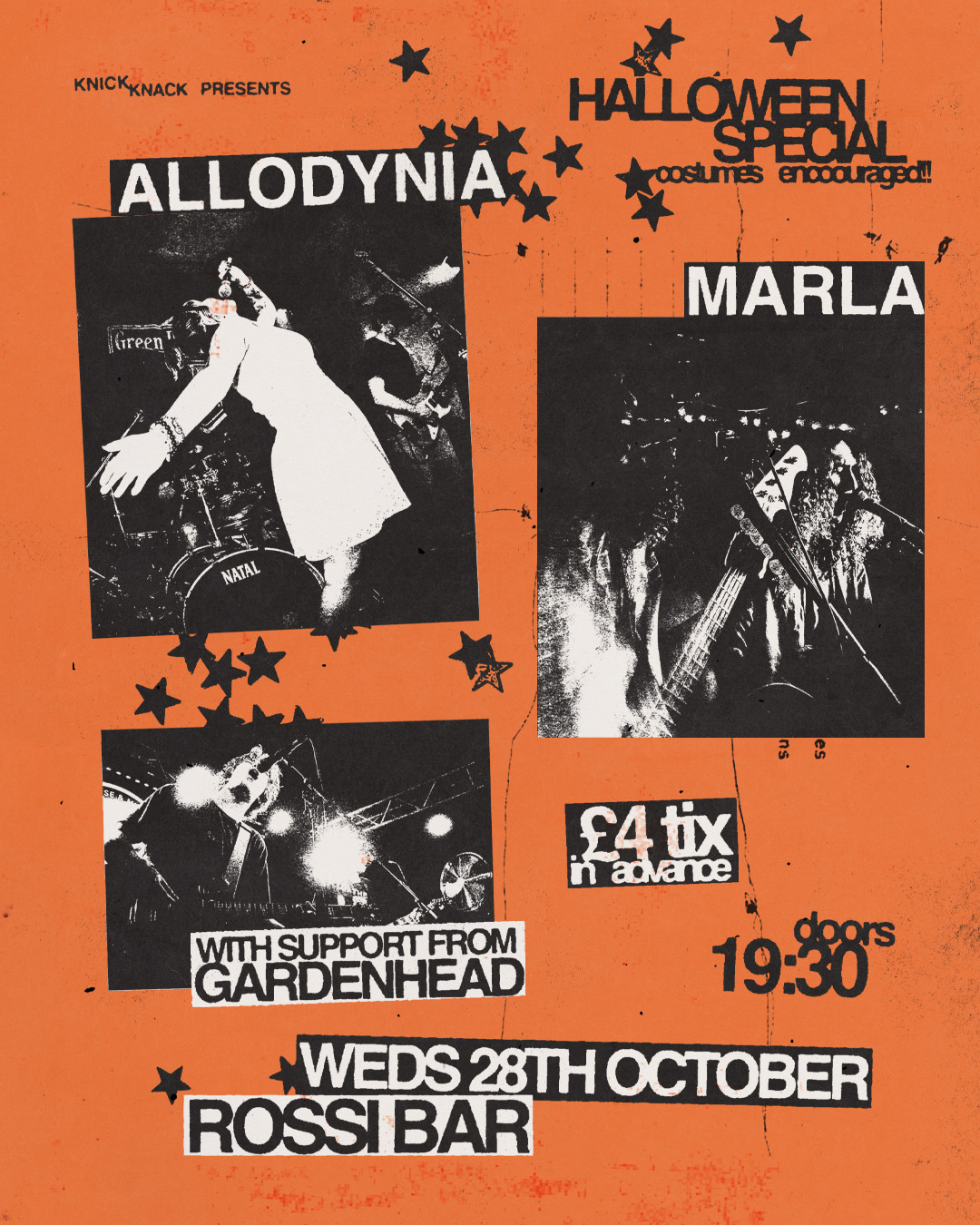 Halloween Special – Allodynia + More (picture: The Rossi Bar)