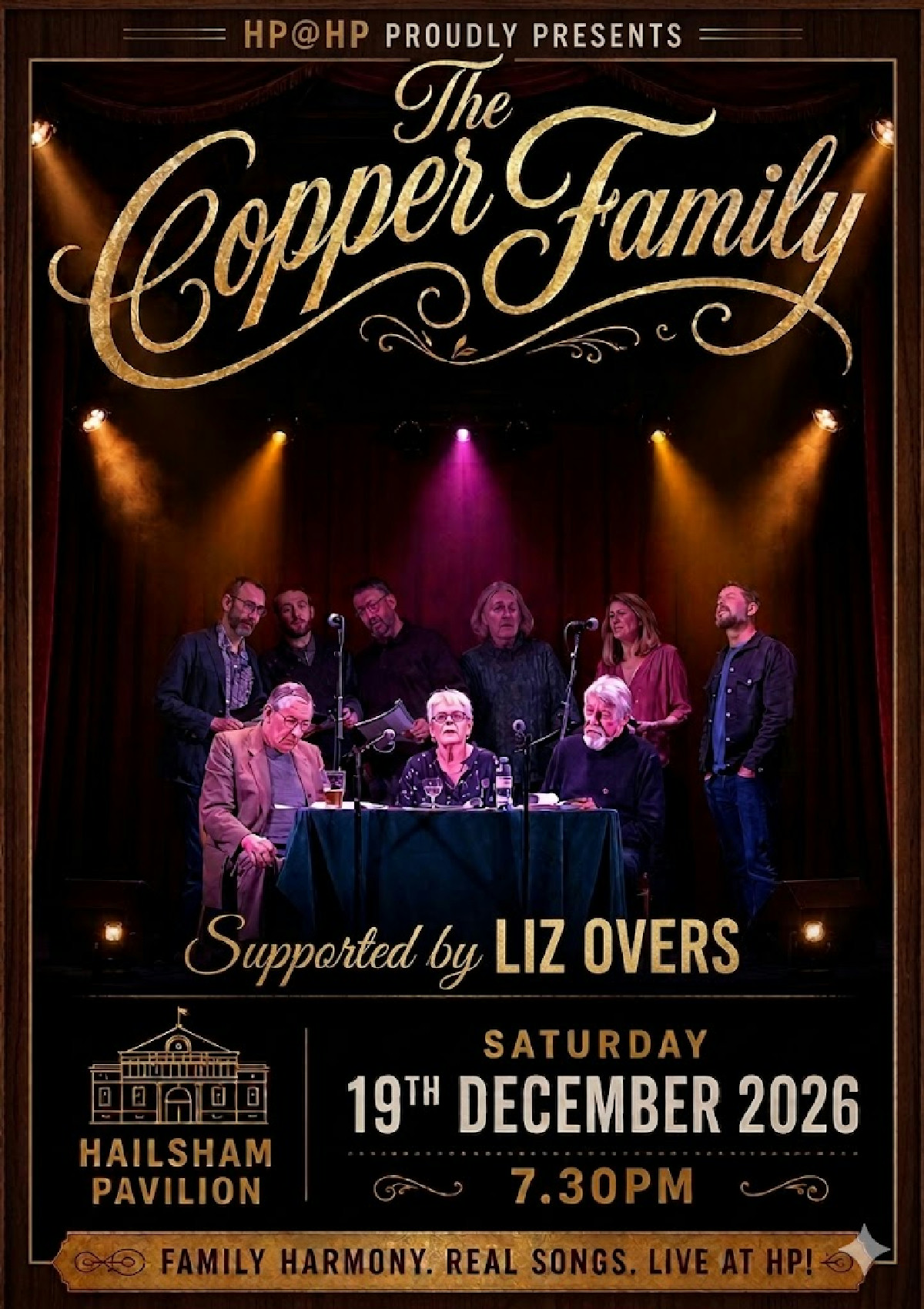 The Copper Family supported by Liz Overs (picture: Hailsham Pavilion)