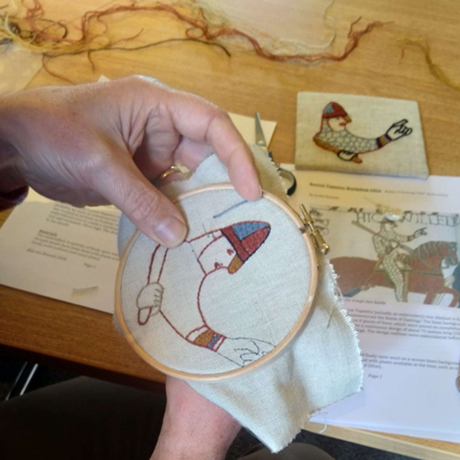 Members' Event: Bayeux Tapestry Workshop at Battle Abbey (picture: English Heritage - 1066 Battle of Hastings)