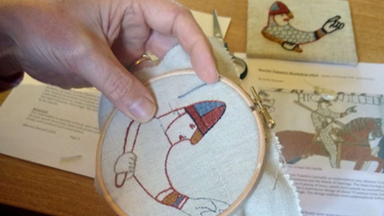 Members' Event: Bayeux Tapestry Workshop at Battle Abbey (picture: English Heritage - 1066 Battle of Hastings)