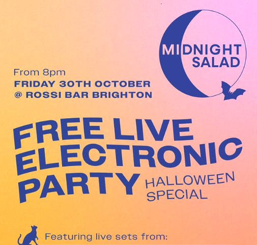 Midnight Salad: Halloween Special Free Live Electronic Party (picture: The Rossi Bar)