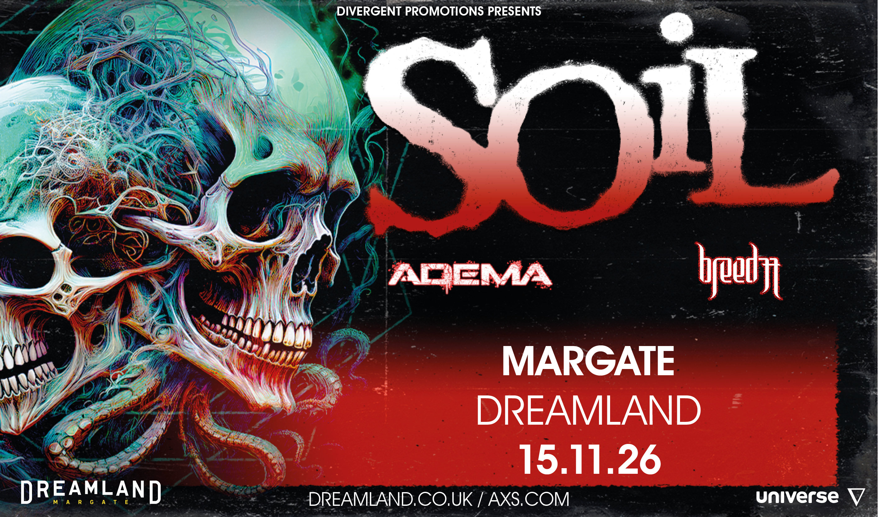 Soil + Adema (picture: Dreamland Margate)