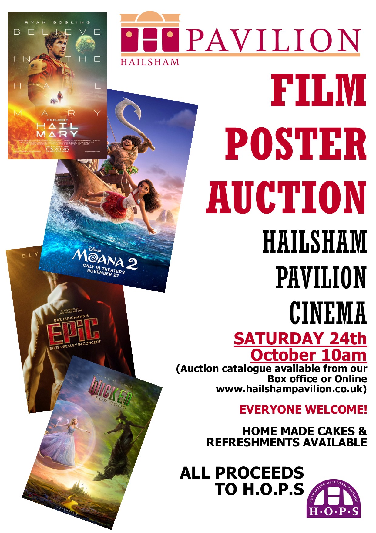 HOPS Poster Auction 2026 (picture: Hailsham Pavilion)