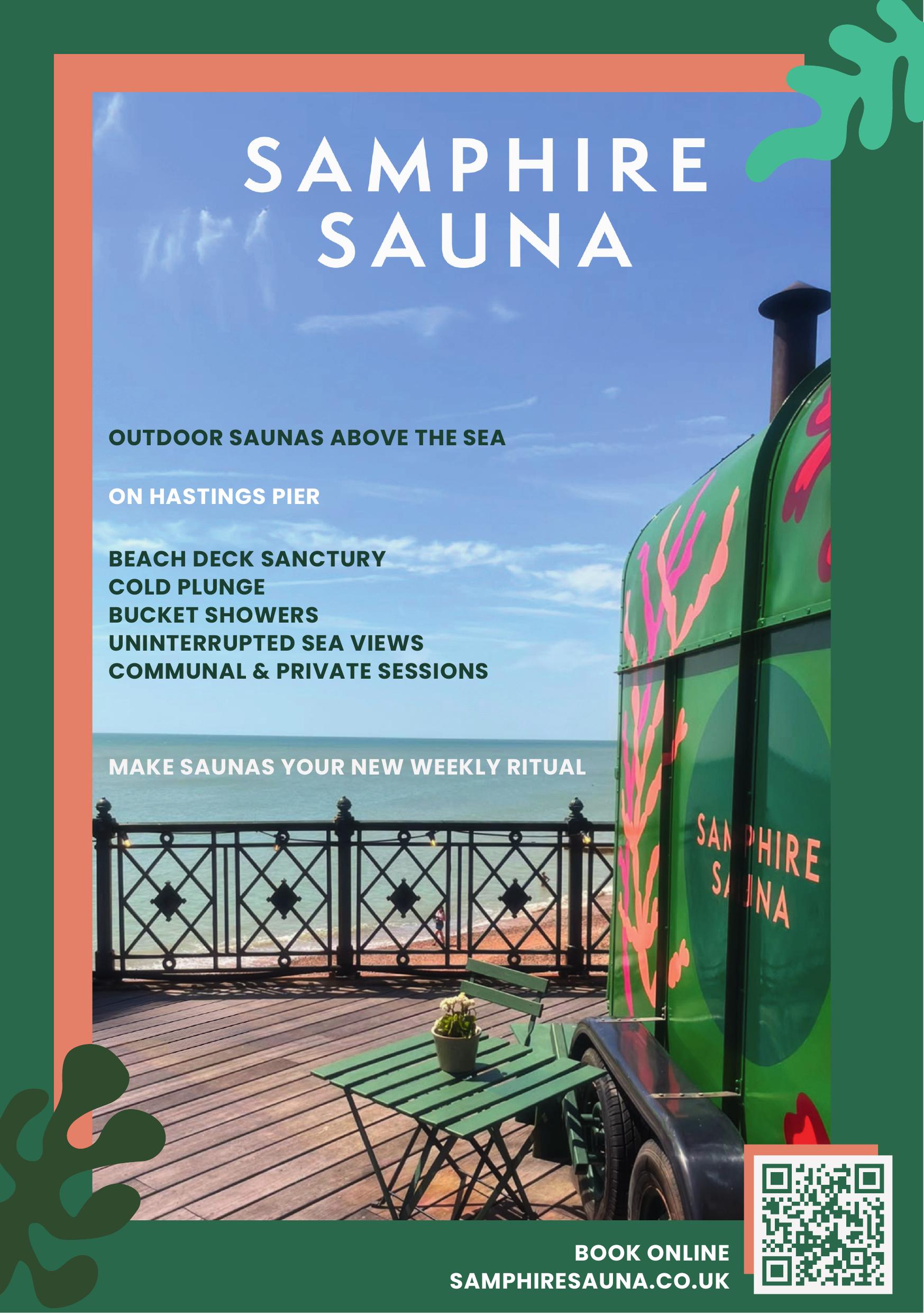 Samphire Sauna advert