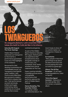 Los Twangueros artist spotlight page