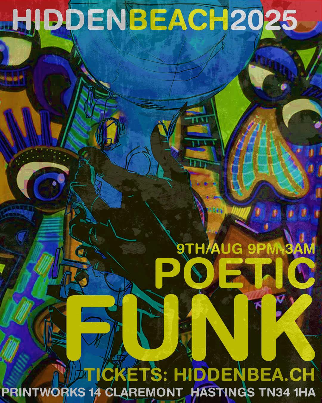 Sat 9th August:  Poetic Funk